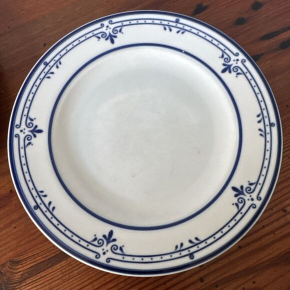 Mikasa Newport Blue and White Cera Stone 8" Salad Plates Set Of 2 - Picture 2 of 8